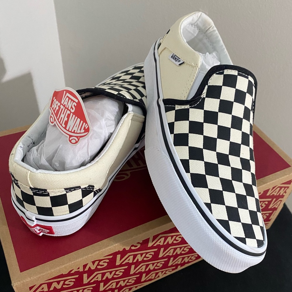 Vans Checkered Slip Ons